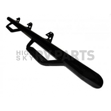 N-Fab Nerf Bar - Truck Wheel to Wheel Black Gloss Powder Coated Steel Round - C1489QC