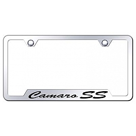 Automotive Gold License Plate Frame - Silver Stainless Steel - GFSCMRSSEC