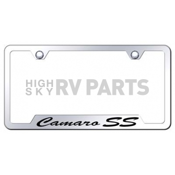 Automotive Gold License Plate Frame - Silver Stainless Steel - GFSCMRSSEC