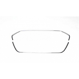 Putco Grille Trim Cover - Complete Cover Silver Polished Stainless Steel - 408614