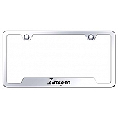 Automotive Gold License Plate Frame - Silver Stainless Steel - GFSINTEC