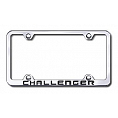 Automotive Gold License Plate Frame - Silver Stainless Steel - LFWCHAEC