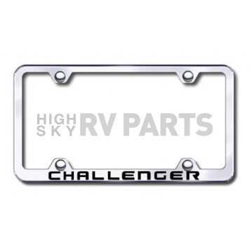 Automotive Gold License Plate Frame - Silver Stainless Steel - LFWCHAEC