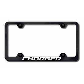 Automotive Gold License Plate Frame - Black Stainless Steel - LFWCHGEB