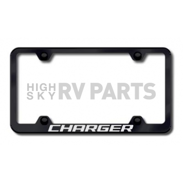 Automotive Gold License Plate Frame - Black Stainless Steel - LFWCHGEB