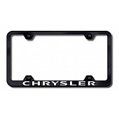 Automotive Gold License Plate Frame - Black Stainless Steel - LFWCHREB