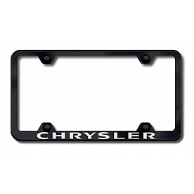 Automotive Gold License Plate Frame - Black Stainless Steel - LFWCHREB