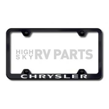 Automotive Gold License Plate Frame - Black Stainless Steel - LFWCHREB