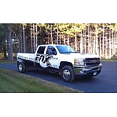 N-Fab Nerf Bar - Truck Wheel to Wheel Black Gloss Powder Coated Steel Round - C11115CC6