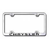 Automotive Gold License Plate Frame - Silver Stainless Steel - LFWCHREC