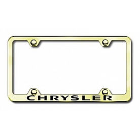Automotive Gold License Plate Frame - Gold Stainless Steel - LFWCHREG