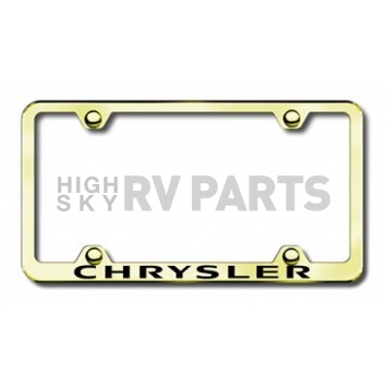 Automotive Gold License Plate Frame - Gold Stainless Steel - LFWCHREG