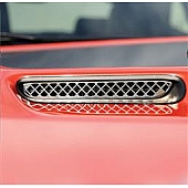 T-Rex Truck Products Hood Scoop Grille Insert Polished Stainless Steel Silver - 11417