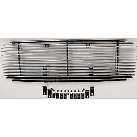 Street Scene Grille Insert - Horizontal Bar Aluminum Polished - 95080235
