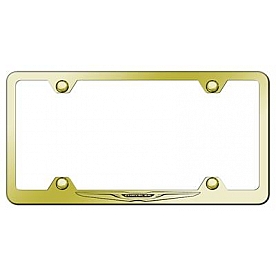 Automotive Gold License Plate Frame - Gold Stainless Steel - LFWCHRLEG