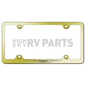 Automotive Gold License Plate Frame - Gold Stainless Steel - LFWCHRLEG