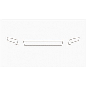 Road Armor Bumper Grille Trim - Bare Stainless Steel Silver - 2DFMR