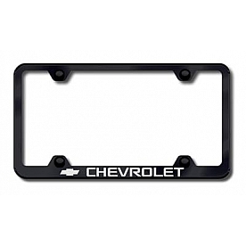 Automotive Gold License Plate Frame - Black Stainless Steel - LFWCHVEB