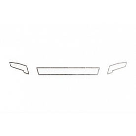 Road Armor Bumper Grille Trim - Bare Stainless Steel Silver - 4DFMR