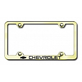Automotive Gold License Plate Frame - Gold Stainless Steel - LFWCHVEG