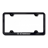 Automotive Gold License Plate Frame - Black Stainless Steel - LFWCRTEB
