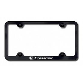Automotive Gold License Plate Frame - Black Stainless Steel - LFWCRTEB
