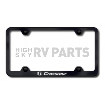 Automotive Gold License Plate Frame - Black Stainless Steel - LFWCRTEB