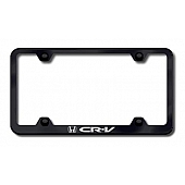 Automotive Gold License Plate Frame - Black Stainless Steel - LFWCRVEB