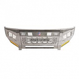 Road Armor Bumper Grille Trim - Bare Steel Silver - 3152DRMR