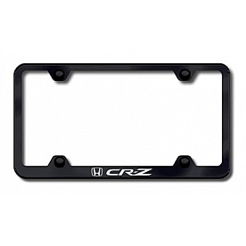 Automotive Gold License Plate Frame - Black Stainless Steel - LFWCRZEB