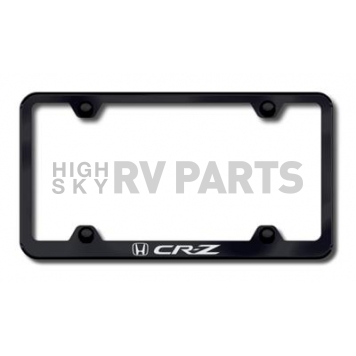 Automotive Gold License Plate Frame - Black Stainless Steel - LFWCRZEB