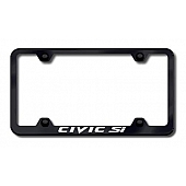 Automotive Gold License Plate Frame - Black Stainless Steel - LFWCSIEB