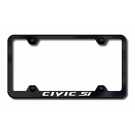 Automotive Gold License Plate Frame - Black Stainless Steel - LFWCSIEB