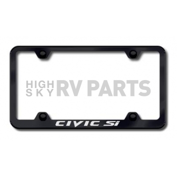 Automotive Gold License Plate Frame - Black Stainless Steel - LFWCSIEB