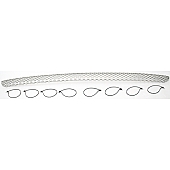 Street Scene Bumper Grille Insert Mesh Satin Silver Aluminum - 95077894