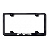 Automotive Gold License Plate Frame - Black Stainless Steel - LFWCTSEB