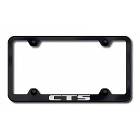 Automotive Gold License Plate Frame - Black Stainless Steel - LFWCTSEB