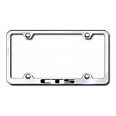 Automotive Gold License Plate Frame - Silver Stainless Steel - LFWCTSEC
