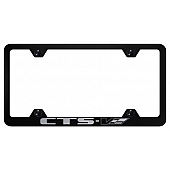 Automotive Gold License Plate Frame - Black Stainless Steel - LFWCTSVEB