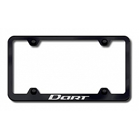 Automotive Gold License Plate Frame - Black Stainless Steel - LFWDARTEB