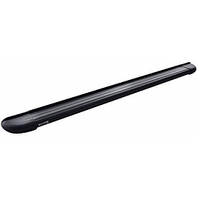 Romik USA Running Board Black Anodized Aluminum Stationary - 22372419