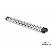 Romik USA Running Board Polished Aluminum Stationary - 22216418