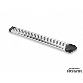 Romik USA Running Board Polished Aluminum Stationary - 22216418