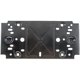 Help! By Dorman License Plate Bracket - Metal Black - 68148