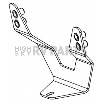 Westin Automotive License Plate Bracket - Steel Black - 320055-1