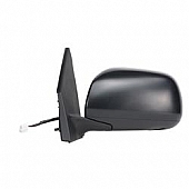 K-Source Exterior Mirror Electric OEM Black Single - 70138T