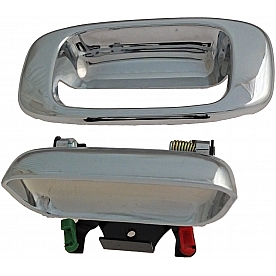 Help! By Dorman Tailgate Handle - Chrome Plated Plastic Silver - 82784