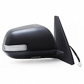 K-Source Exterior Mirror Electric OEM Black Single - 70141T
