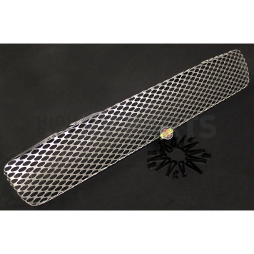 Street Scene Bumper Grille Insert Mesh Satin Silver Aluminum - 95077938-1