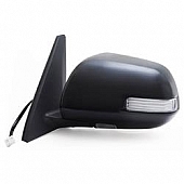 K-Source Exterior Mirror Electric OEM Black Single - 70142T